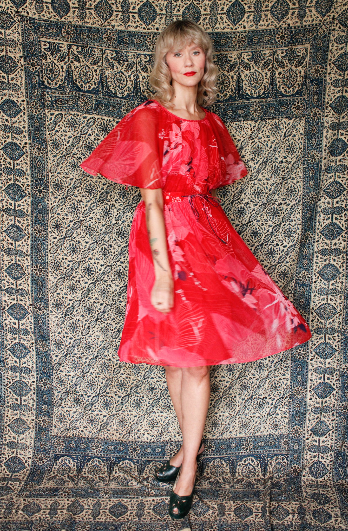1960s Palm Springs Parade Dress - Small