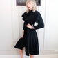 1940s Debutant Shop Wool Princess Coat with Caplet - Small 