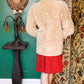 1970s Blonde Faux Fur Coat 