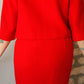 1960s Wool & Mink Lilli Ann Red Suit