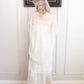 1990s Ivory Lace Slip Dress and Jacket - Med