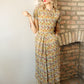 1940s Paisley & Floral Rayon Dress