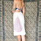 1940s Striped Cotton Beach Bag