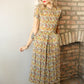 1940s Paisley & Floral Rayon Dress
