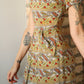 1940s Paisley & Floral Rayon Dress