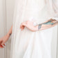 1950s White Slip Dress & Robe Loungewear Set - Medium