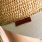 1990s does 1930s Liz Claiborne Straw & Canvas Hat