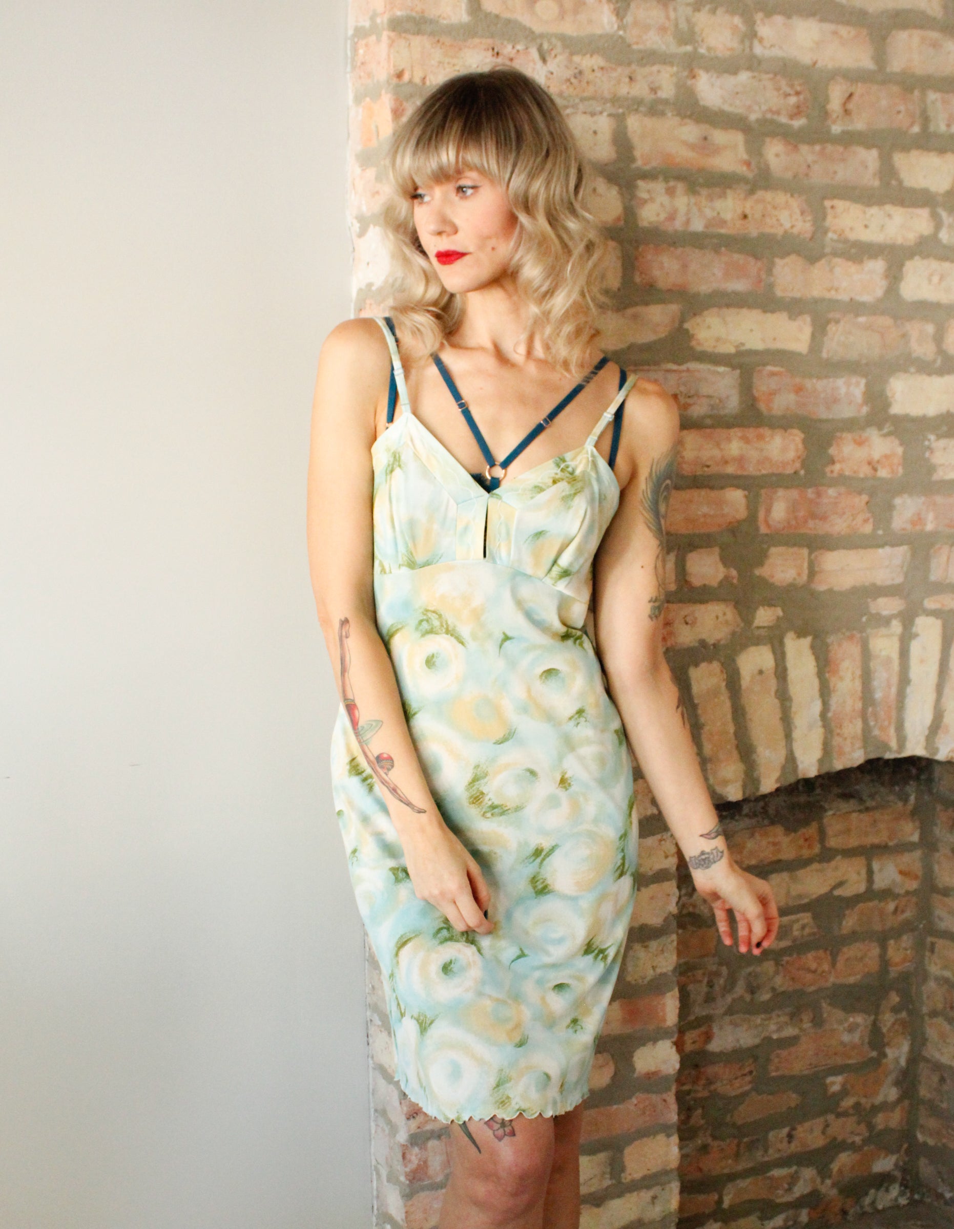 1960s Floral Slip Dress