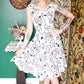 1950s  Black Rose Lee Richards Dress - Small