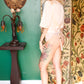 1930s Silk and Rayon Lace Champagne Bed Jacket