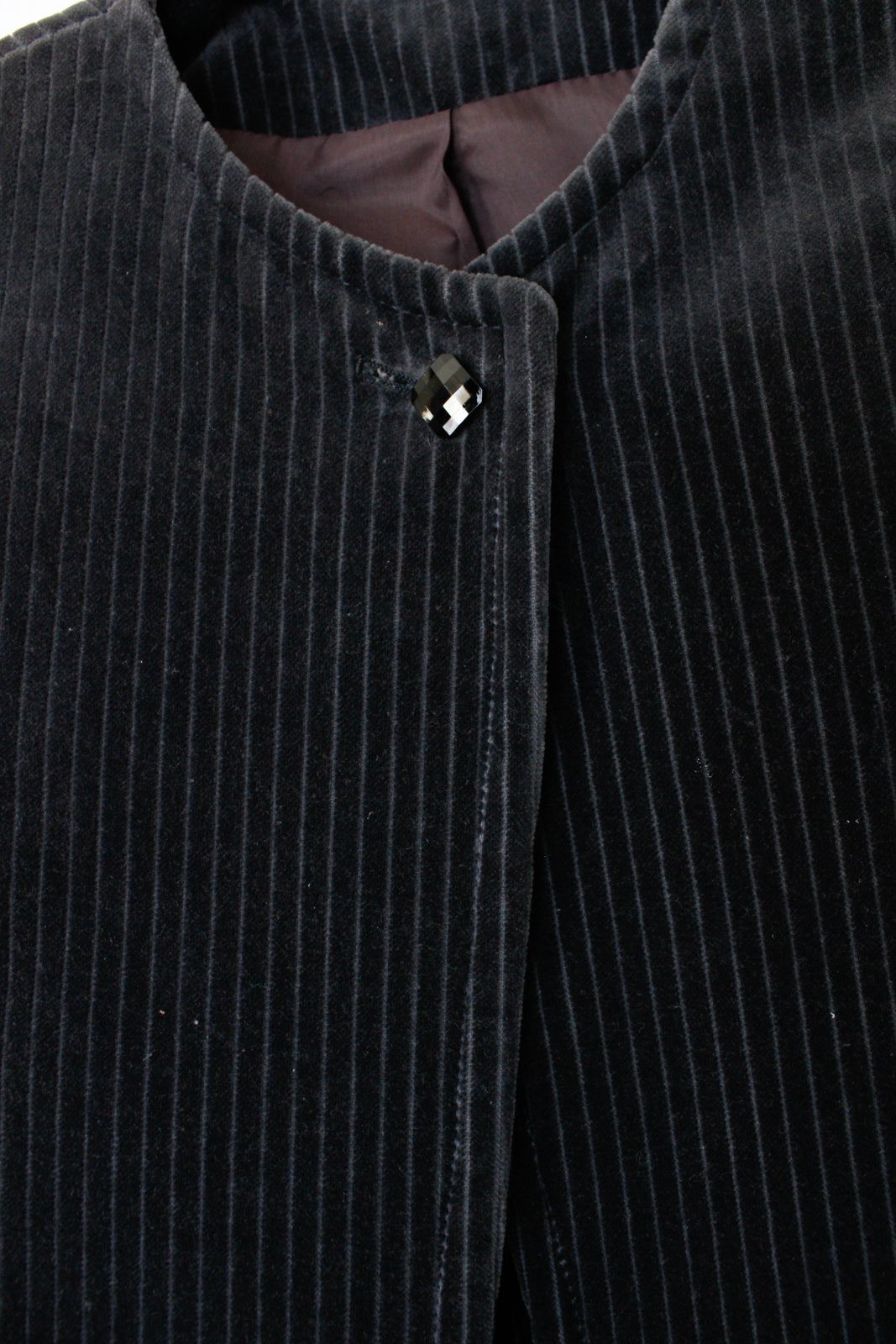 1980s Corduroy Gray 2pc Pant Suit - Small