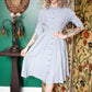 1950s Icy Blue January Dress - Xsmall