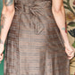 1950s Silk Plaid Classic Sheath Dress