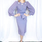 1930s Lovely Lavender Rayon Dress - Small