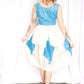 1950s Vicky Vaughn Scarf Print Dress - Small