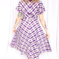 1950s Annetta Purple Plaid Dress - M/L