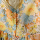 1960s Sunny Floral Mini Dress - Small
