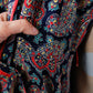 1940s Kamore Cold Rayon Paisley Dressing Gown - M/L