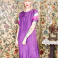 1960s Polynesian Hawaiian Silk Dress
