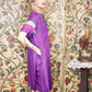 1960s Polynesian Hawaiian Silk Dress