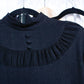 1950s Black Wool Sweater - Small