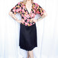 1930s Bold Floral Rayon Jersey Dress - Xlarge